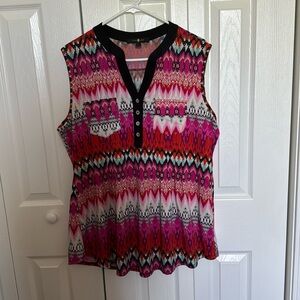 Sleeveless blouse size XL